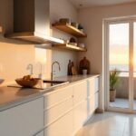 Acrylic panels used on kitchen cabinets.