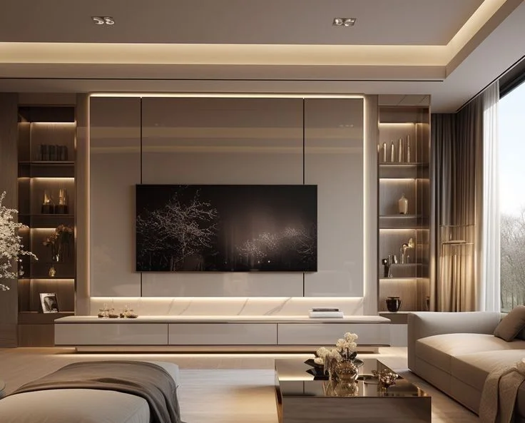 Acrylic panels in the living room